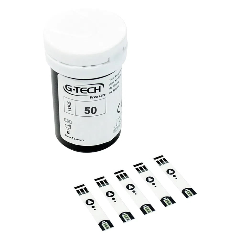 Tiras Reagentes Lite G-tech - 50 Tiras