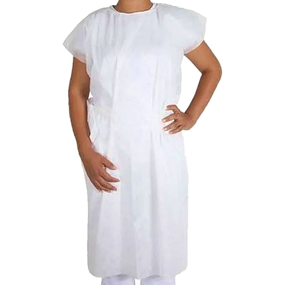 Avental Tnt Dejamaro Sem Manga Descartável Branco Gramatura 20 - Unidade