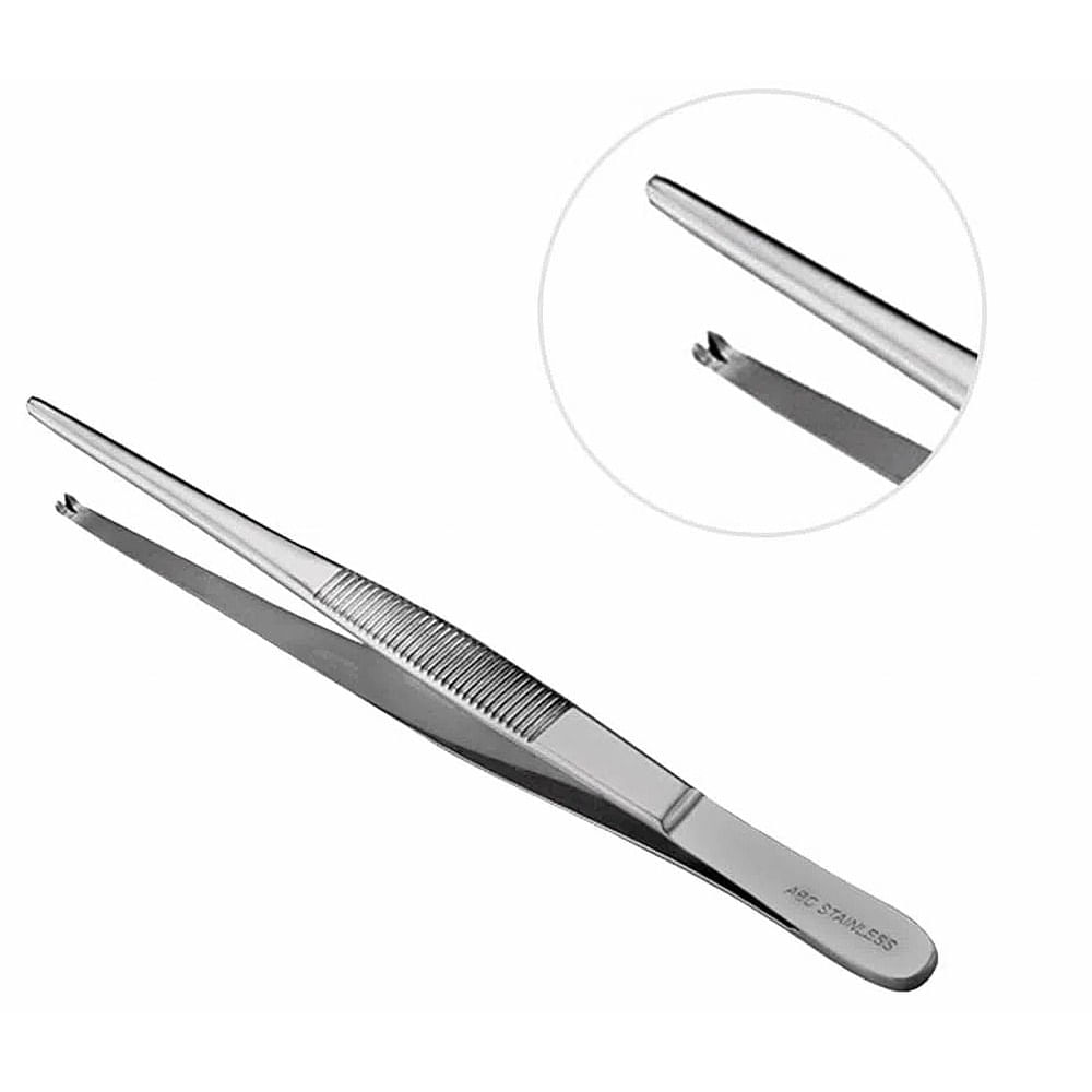Pinça Anatômica Abc Dente De Rato 16cm - Unidade