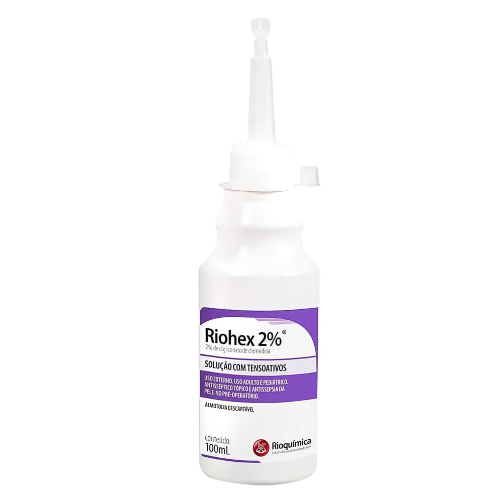 Riohex Degermante 2% Com Tensoativos 100ml Almotolia - Unidade