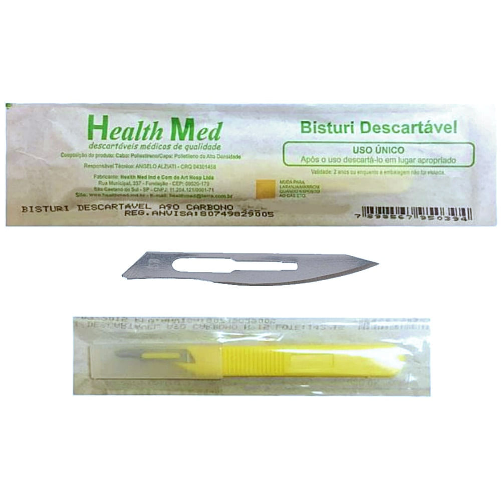 Bisturi Descartável Health Med - N°23 - Unidade