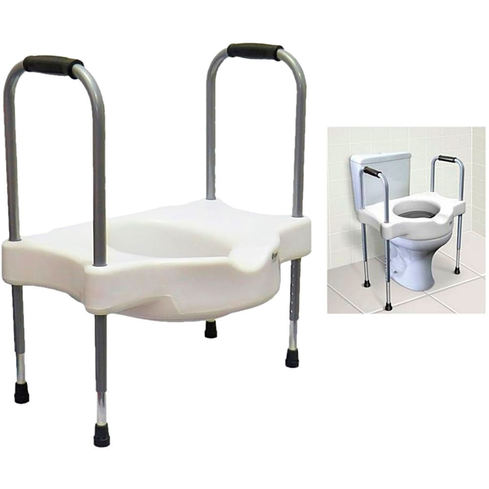 Assento Sanitário Elevado com Alças Reguláveis Sit V - unidade