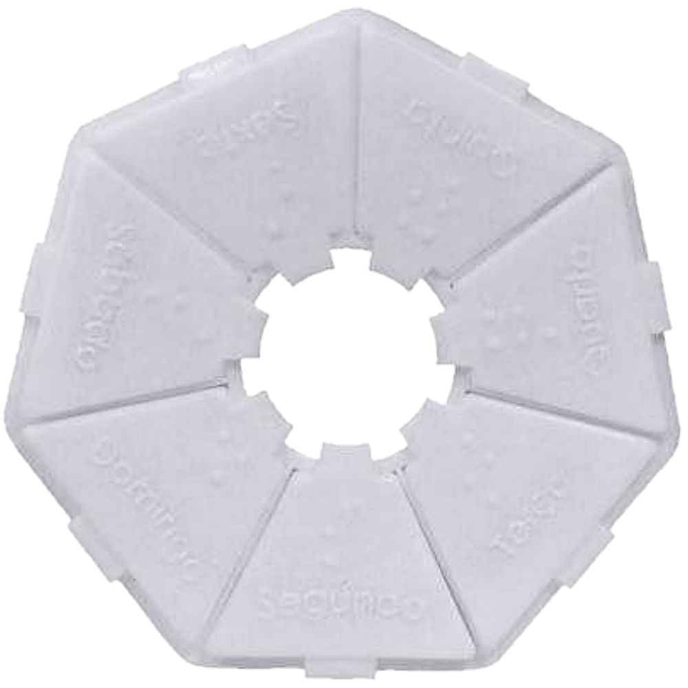 Porta Comprimidos Básico Branco - unidade