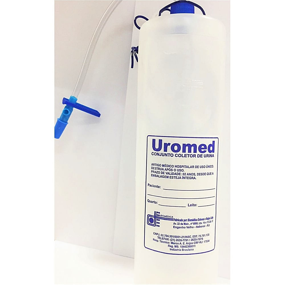 Conjunto Coletor Urina Uromed 1200ml - Unidade