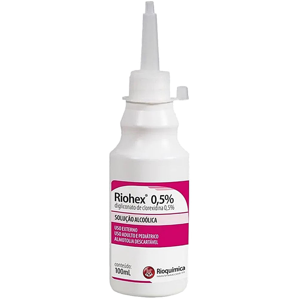 Solução Alcoólica Riohex 0,5% Rioquímica 100ml