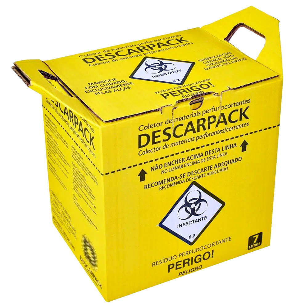 Coletor De Material Perfurocortante Descarpack 7l - Unidade