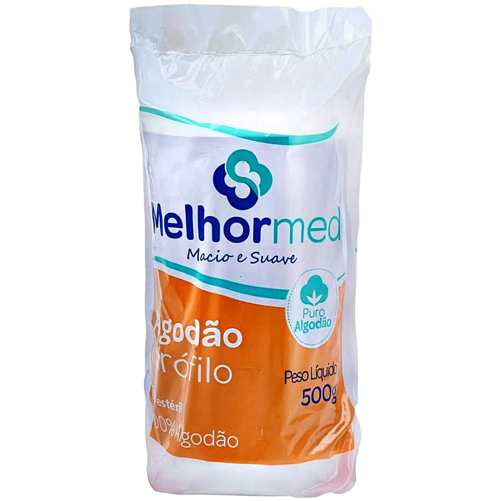 Algodão Hidrófilo em Rolo MelhorMed 500g - unidade