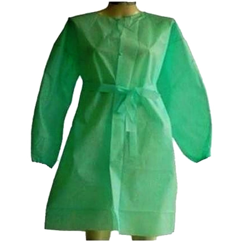 Avental Tnt Dejamaro Com Manga Verde Gramatura 20 - Unidade