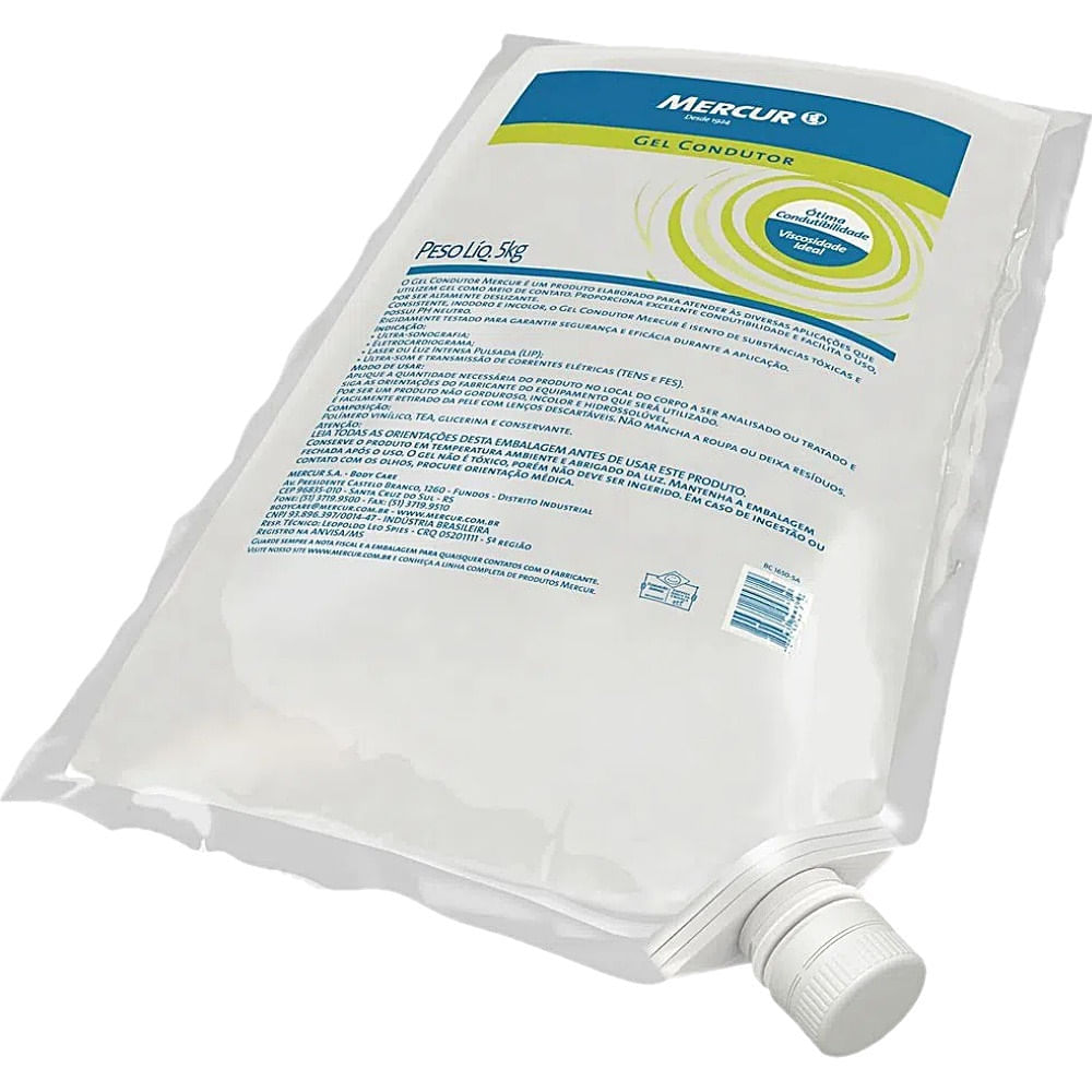 Gel Condutor Mercur 5kg Sachê - Unidade