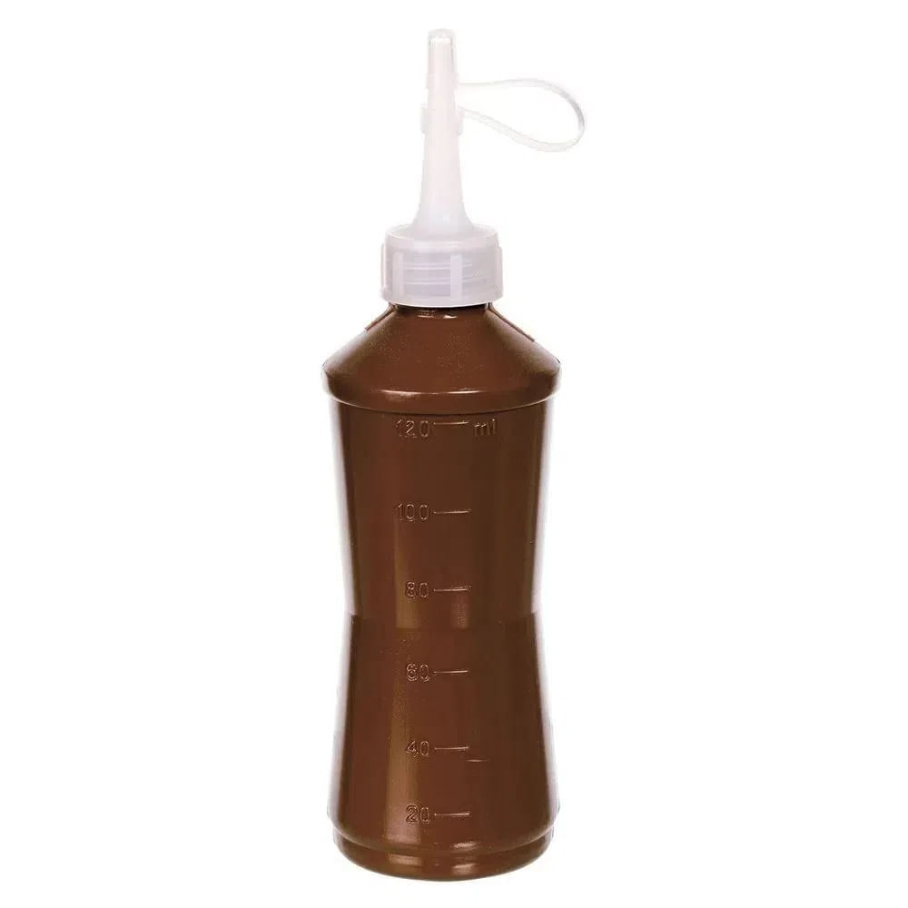 Almotolia Plástica Ambar Reta 120ml - unidade