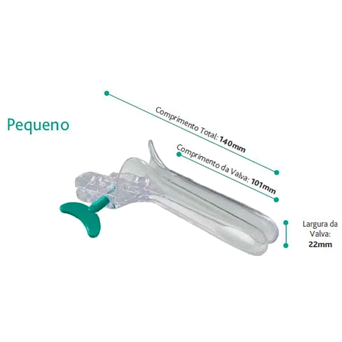 Espéculo Vaginal Vagispec Descartável Pequeno - unidade
