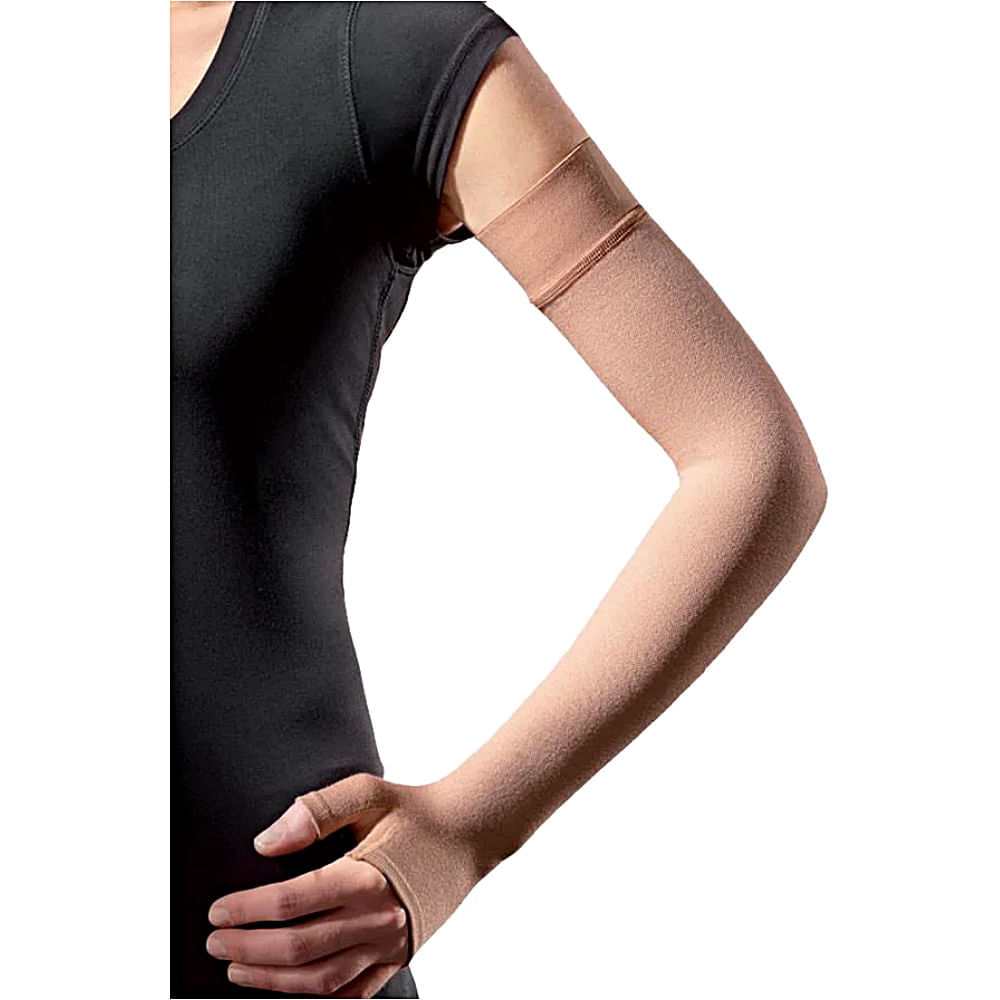 Braçadeira Sigvaris 414 40-50mmHg até o Punho com Polegar Natural Clara M3 - unidade