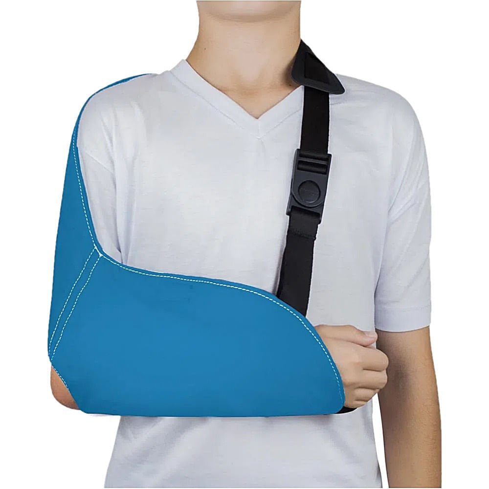 Tipoia Estabilizadora Velpeau Com Orifício Azul Claro Tam Pp - Unidade