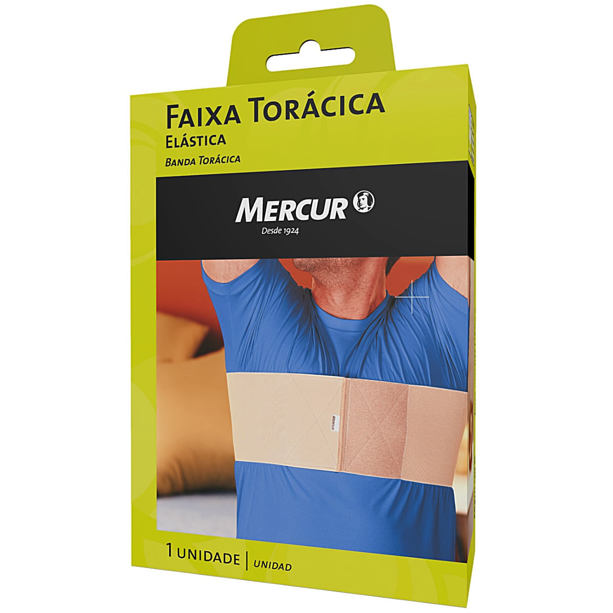 Faixa Torácica Elástica Mercur - Tamanho M