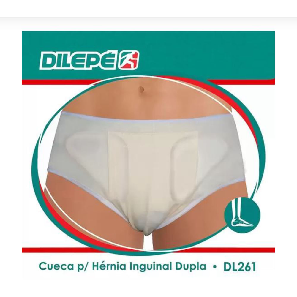 Cueca para Hérnia Inguinal Dupla - Dilepé M