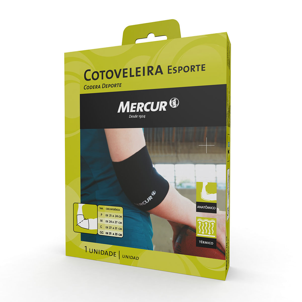 Cotoveleira Esporte Mercur Tamanho G - unidade