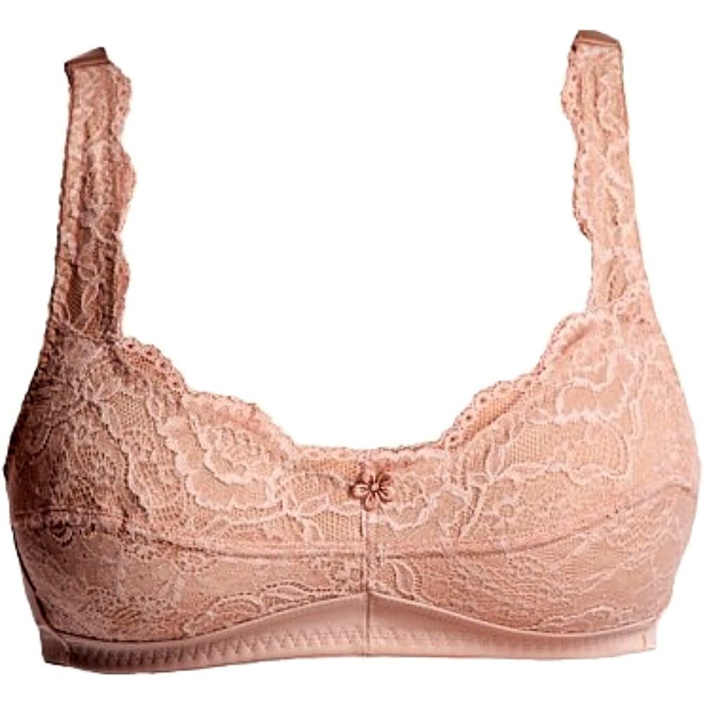 Sutiã Mastectomia Esbelt - Rendado - Chocolate - Tam 54