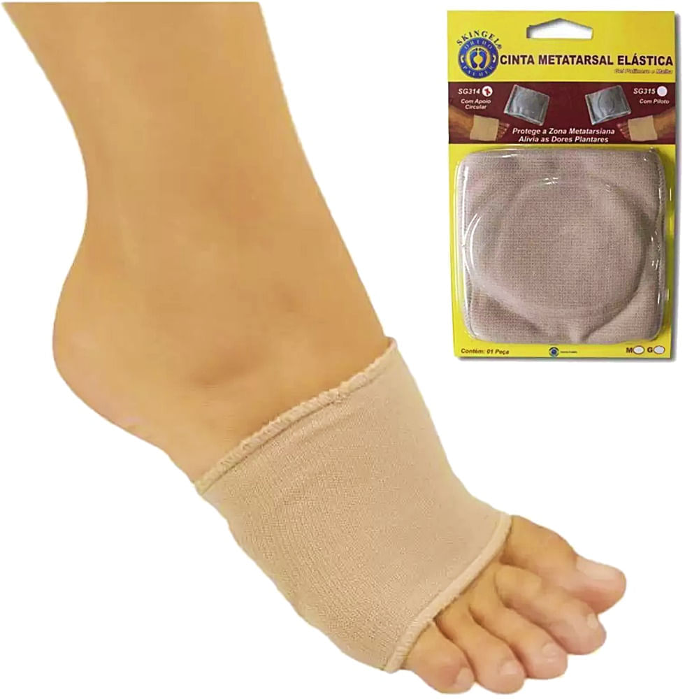 Cinta Metatarsal Elástica Com Apoio Circular Sg314 Tam M - Unidade