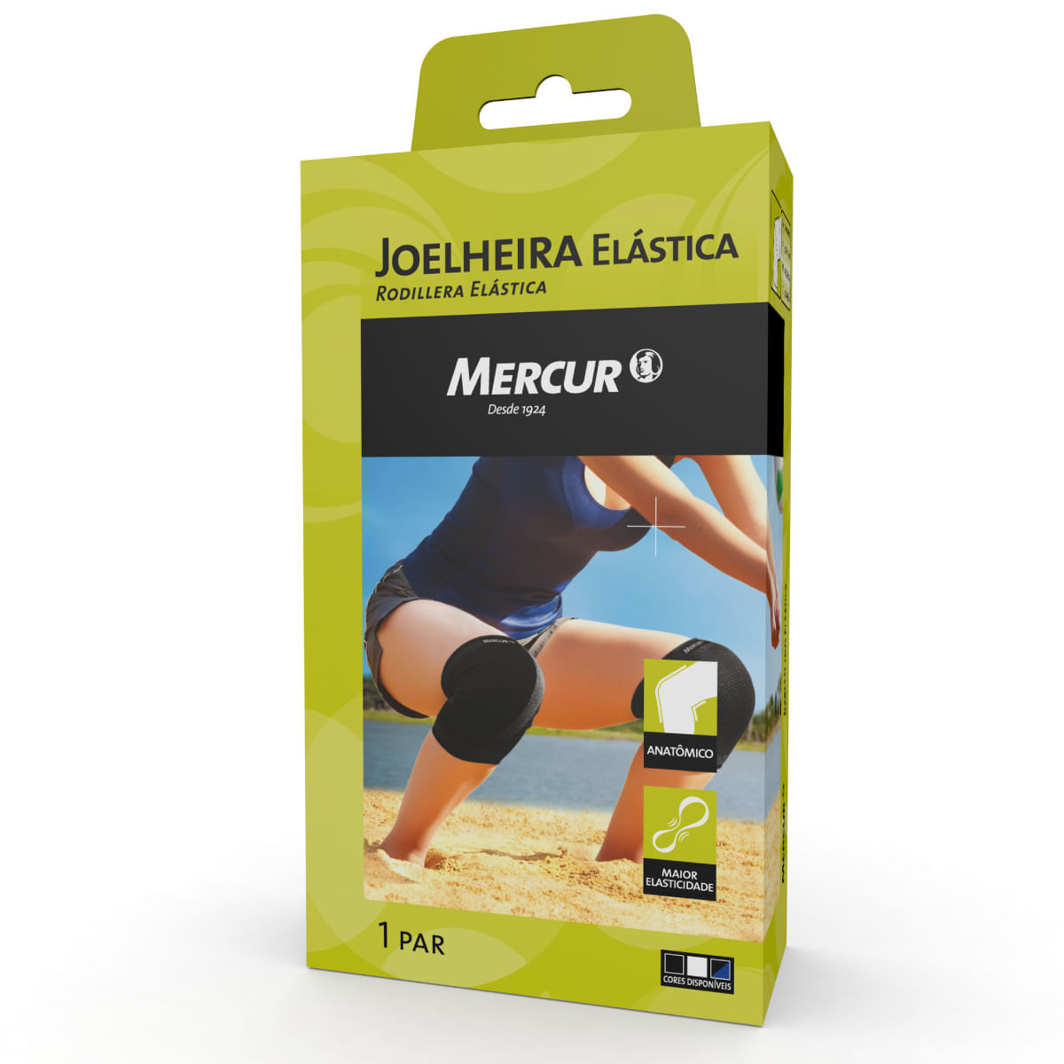 Joelheira Elástica Mercur - Tamanho G