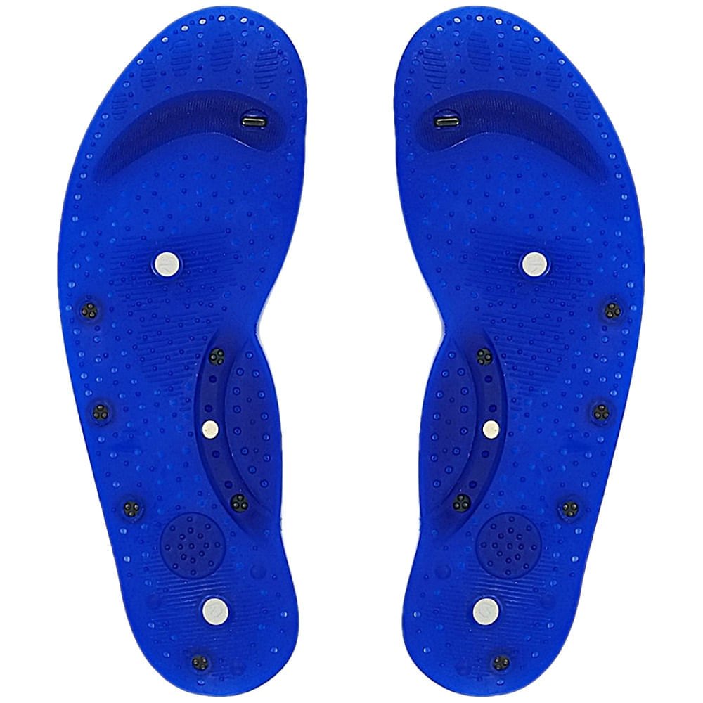Palmilha Magnética PVC Pró Saúde Care Azul Tam 35/36 - par