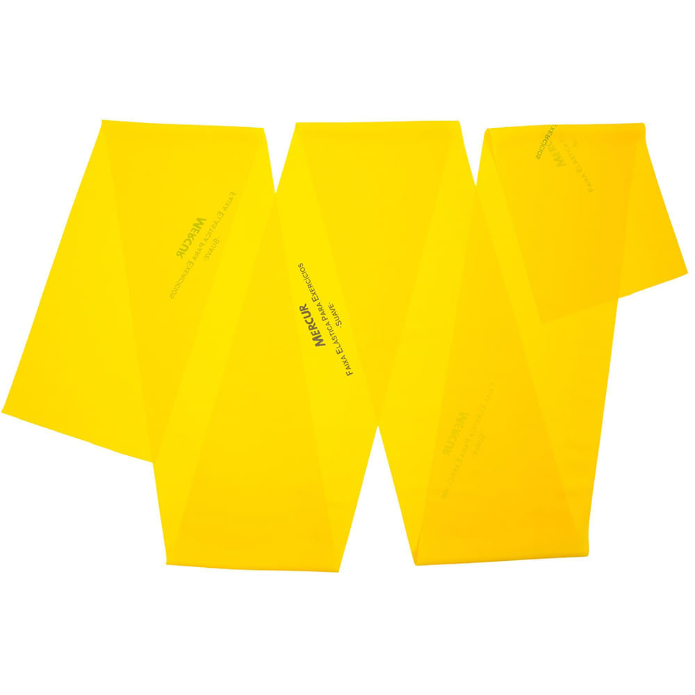 Faixa Elástica Para Exercícios Mercur Amarela Suave - Metro