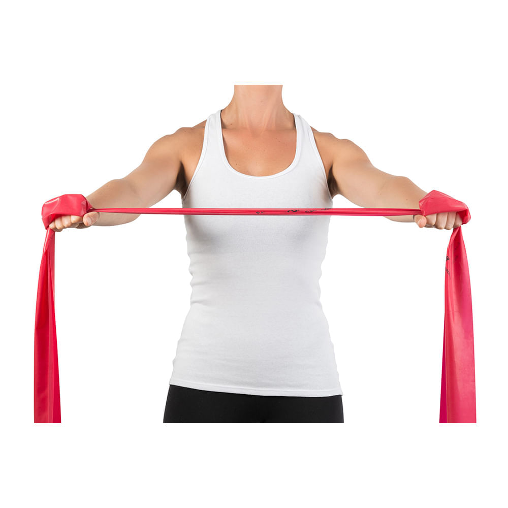 Faixa Elástica para Exercícios Mercur Vermelho Média - metro