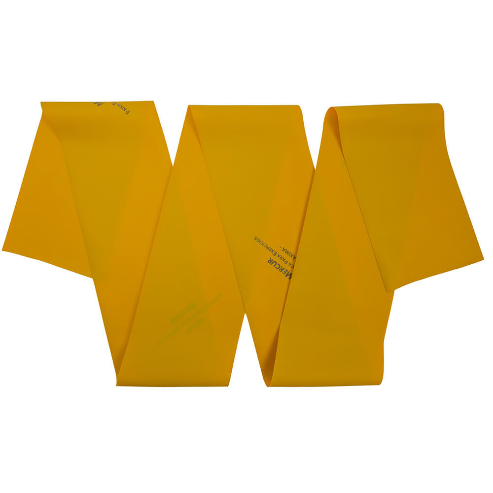 Faixa Elástica Para Exercícios Mercur Dourada Máxima - Metro