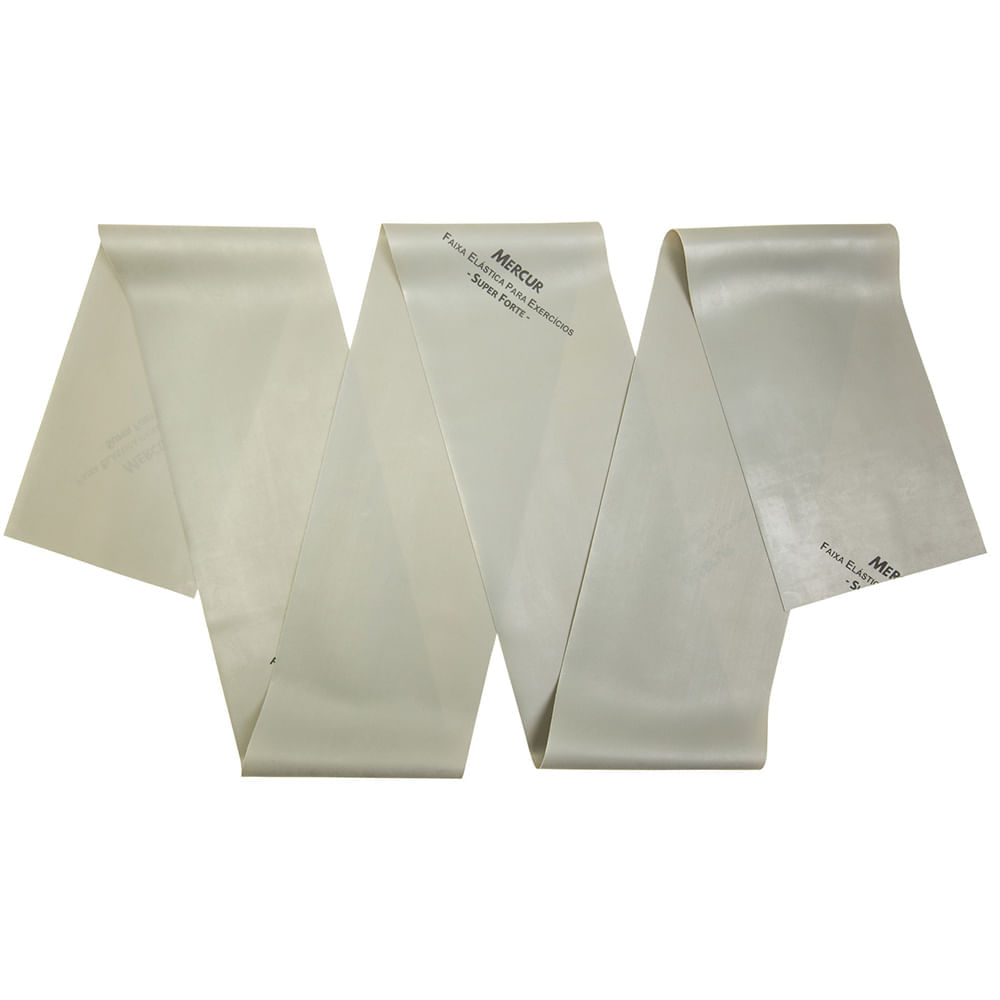Faixa Elástica Para Exercícios Mercur Prata Super Forte - Metro
