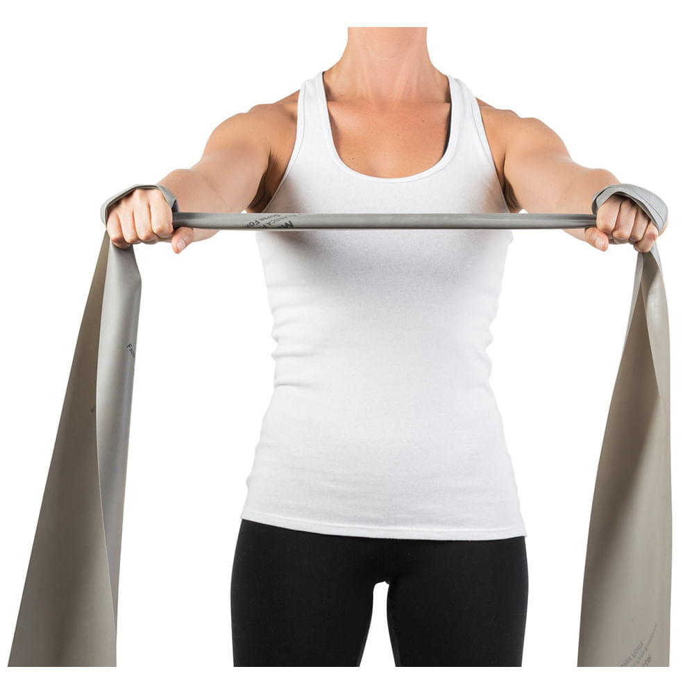 Faixa Elástica para Exercícios Mercur Prata Super Forte - metro