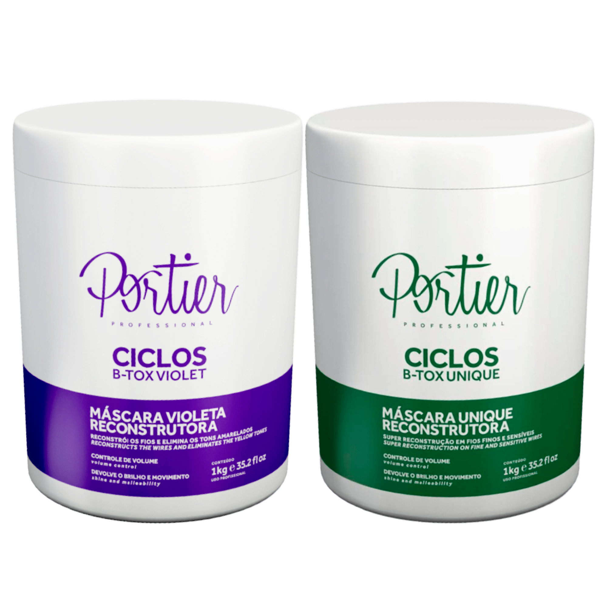 Portier Ciclos B-tox Violet - Máscara Capilar 1000ml