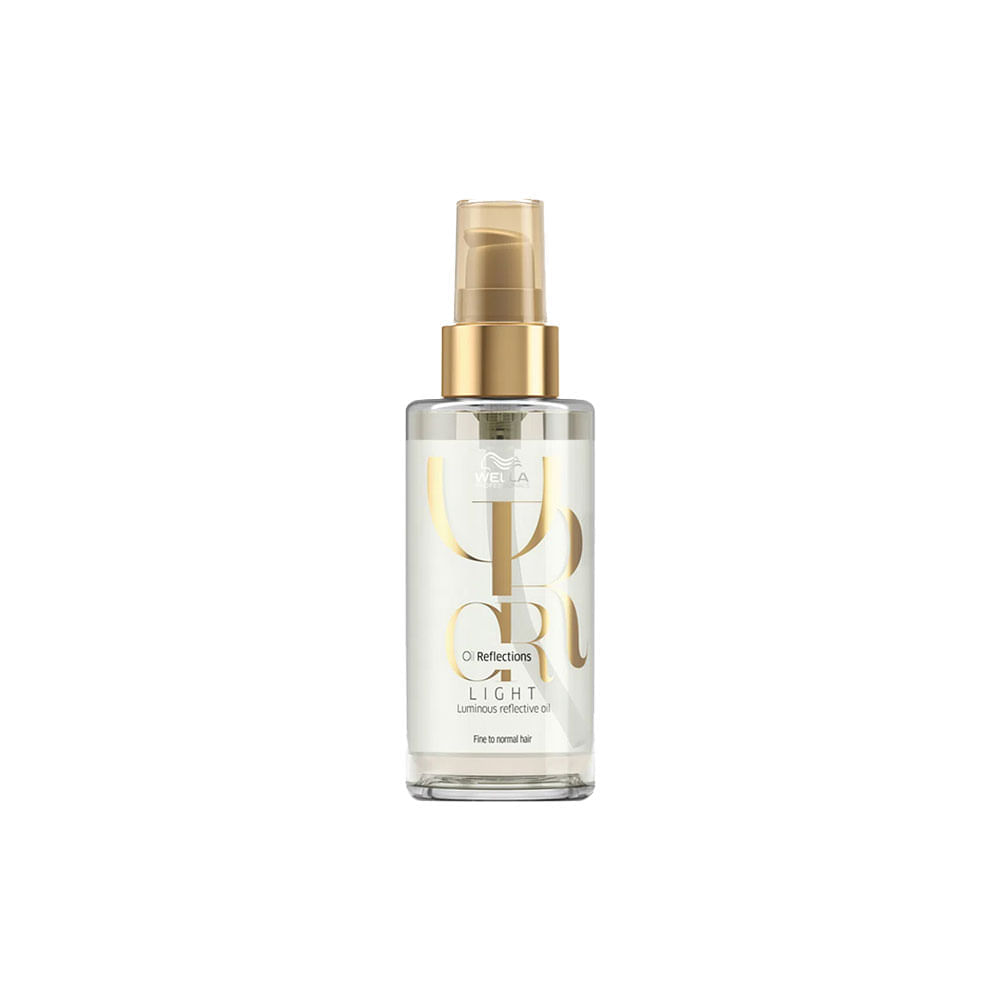 Kit&nbsp;Wella Oil Reflections - Shampoo 1000 ml + Máscara 500 ml + Óleo Light 100 ml