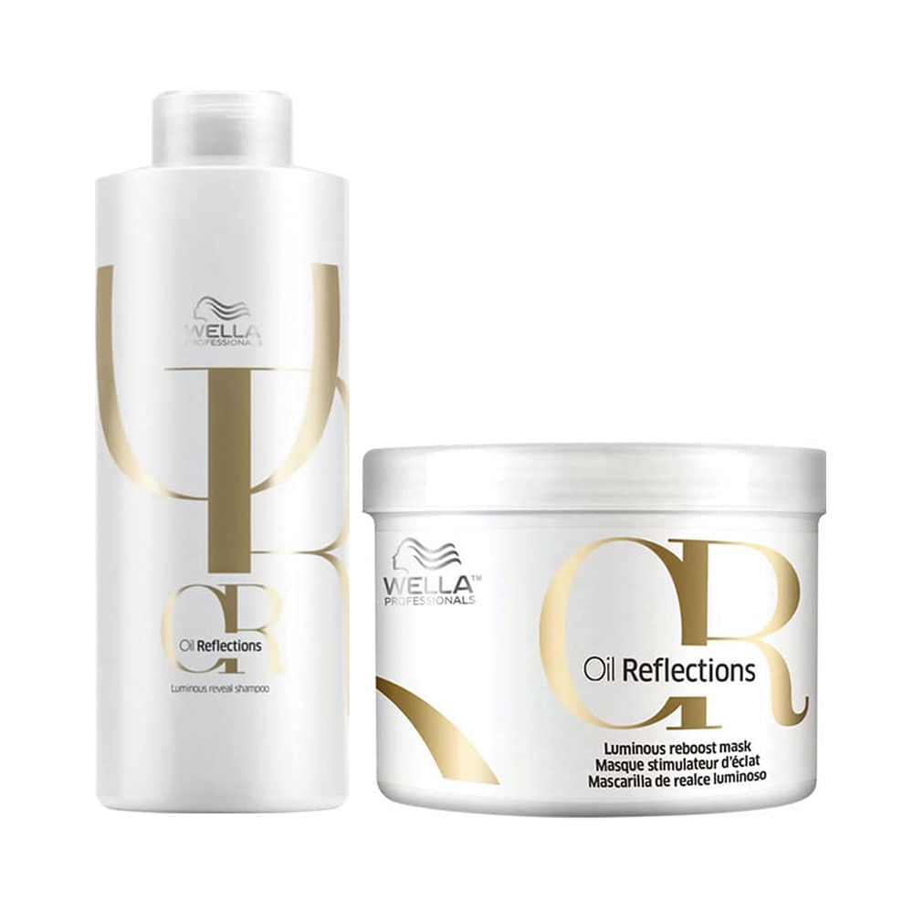 Kit Wella Oil Reflections - Shampoo 1000 ml + Máscara 500 ml