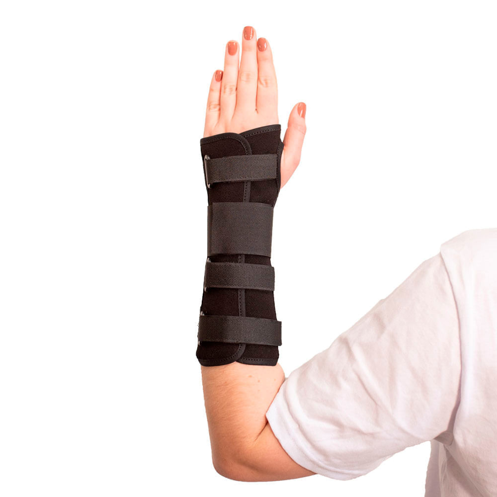 Tala Para Punho Mercur Longa Esquerda Preta Tam P - Unidade