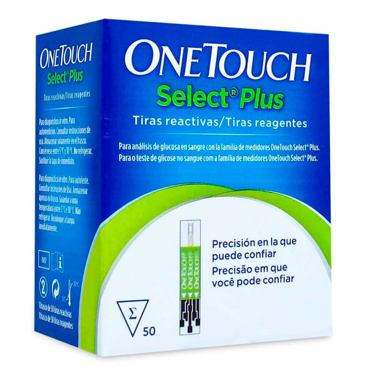 Tiras Reagentes Onetouch Select Plus - 50 Tiras