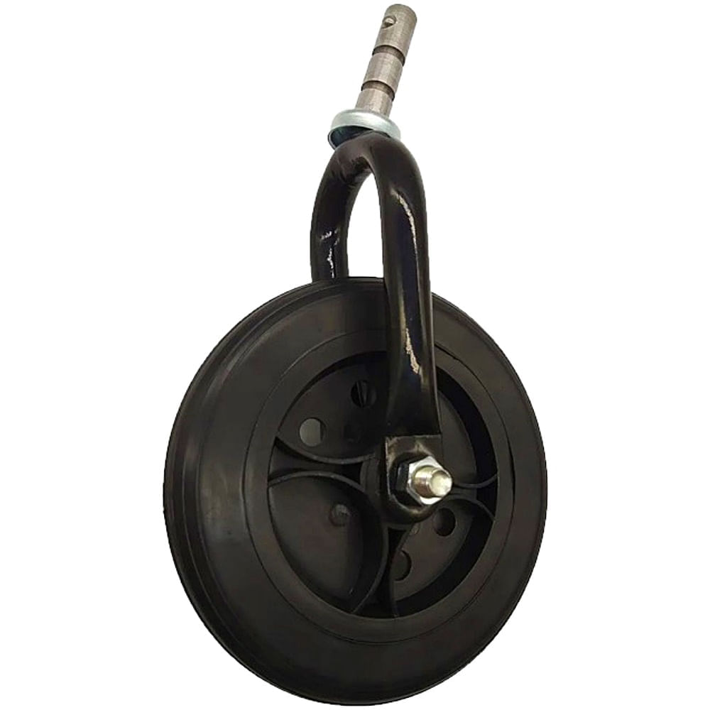 Roda Com Pneu Maciço Aro 6 Jaguaribe Com Garfo - Unidade