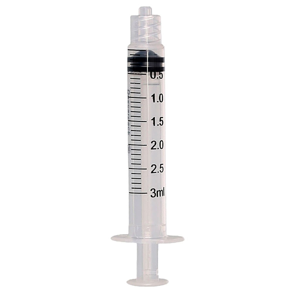 Seringa Descarpack 3mL Luer Lock sem Agulha - unidade