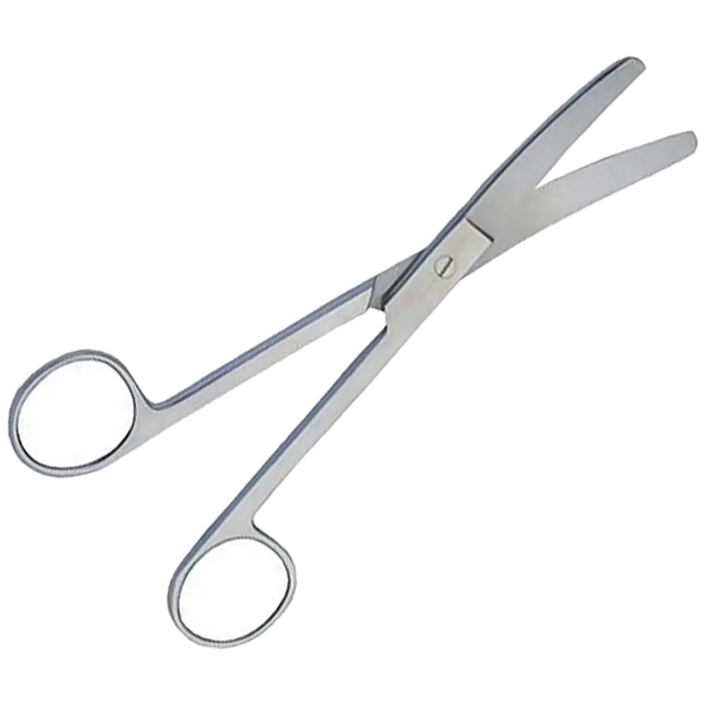 Tesoura Cirúrgica Romba/romba Abc Curva 15cm - Unidade
