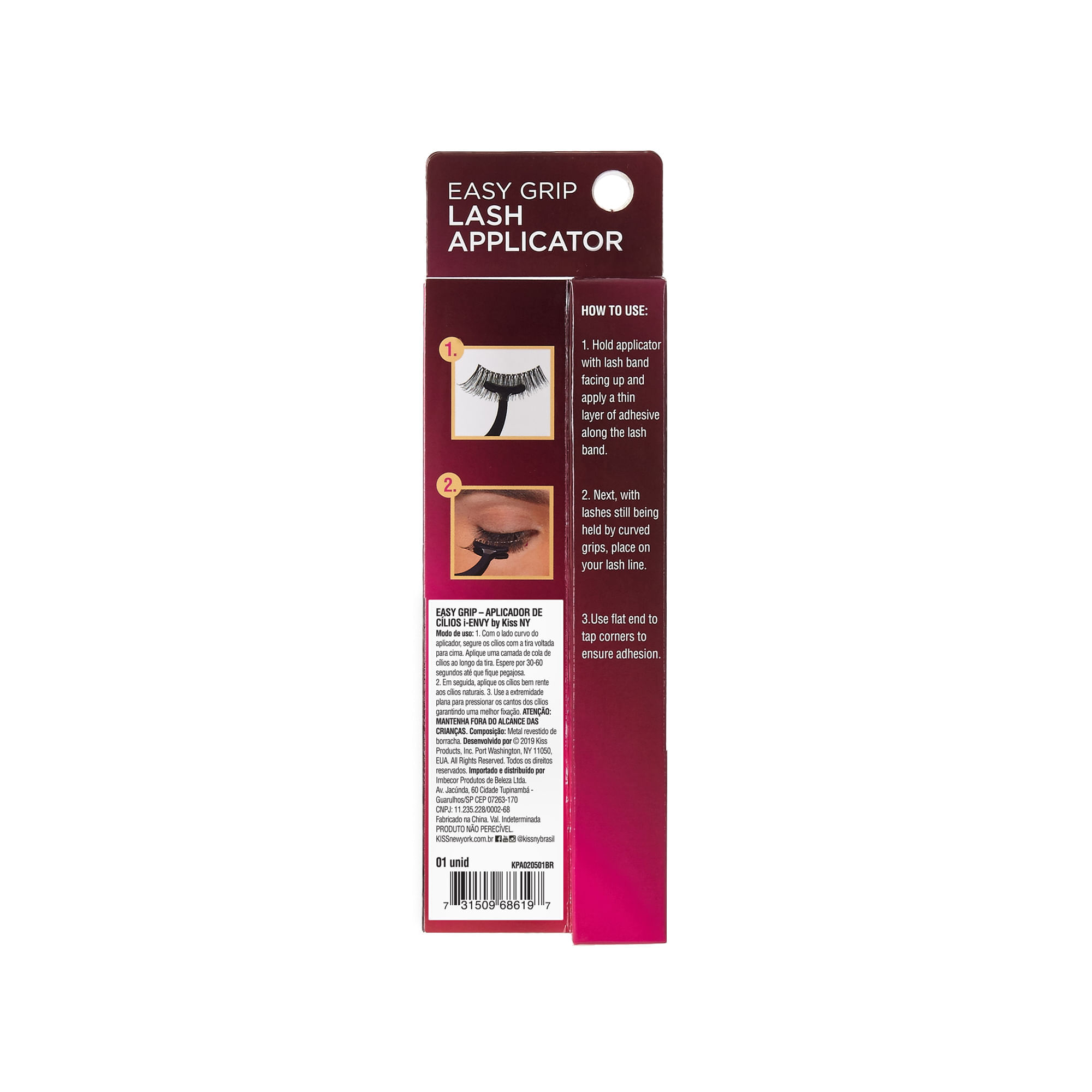 Aplicador de Cílios i-Envy Easy Grip Kiss New York