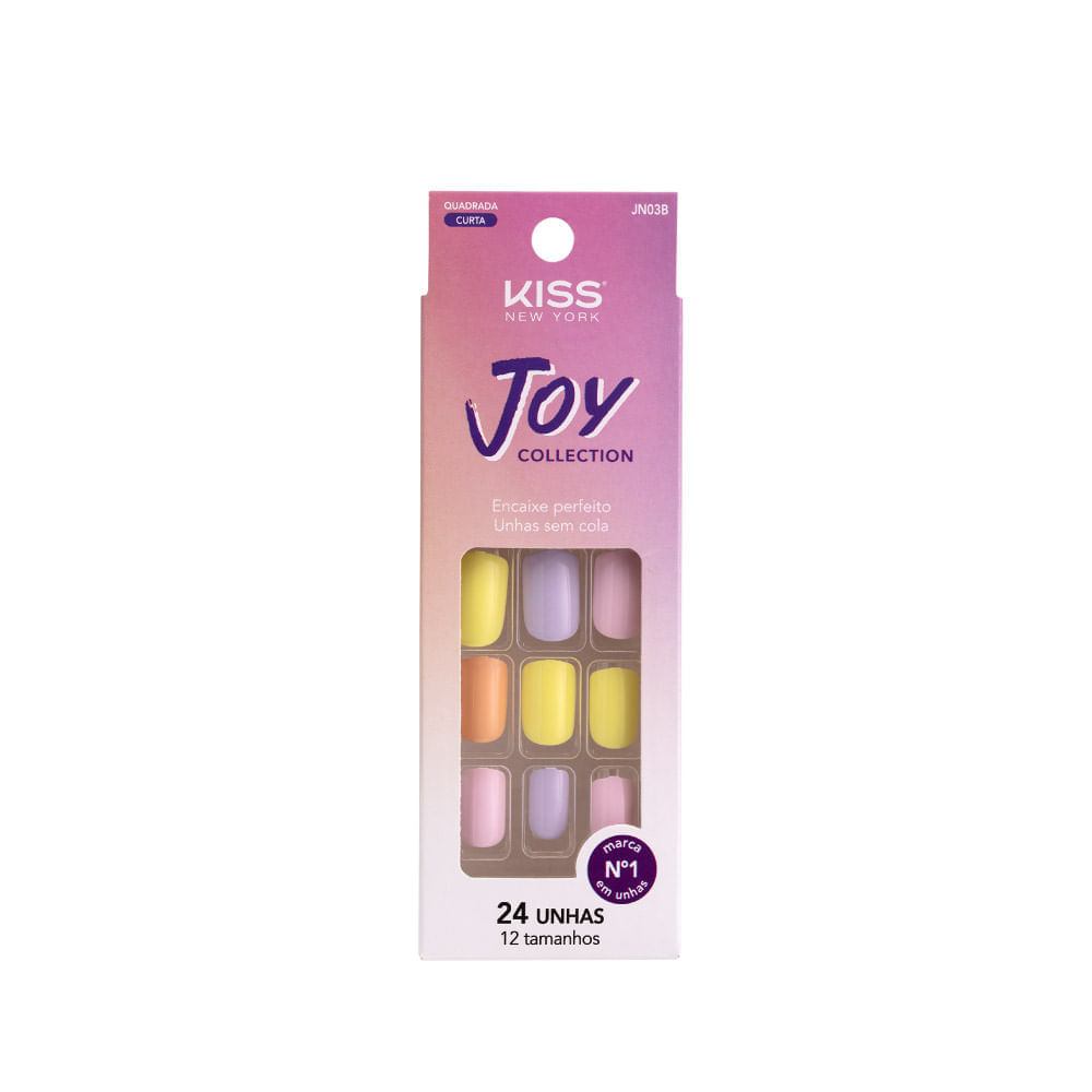 Unha Postiça Joy Collection Candy Colors Kiss New York Candy Colors Candy Colors