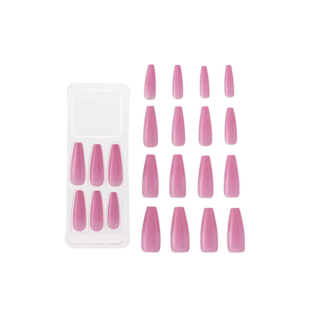 Unha Postiça Joy Collection Sweet Pink Kiss New York Sweet Pink Sweet Pink