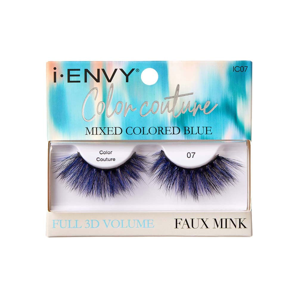 Cílios Postiços I-envy Color Couture Faux Mink Mixed Colored Blue Kiss New York Violeta Violeta