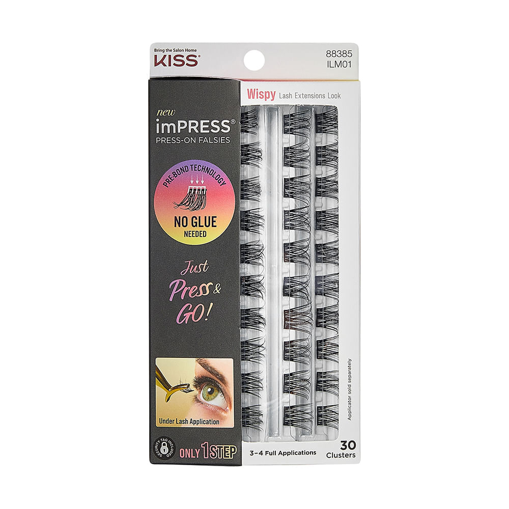 Cílios Postiços ImPRESS Press-on Falsies Wispy Kiss New York ImPRESS Wispy ImPRESS Wispy