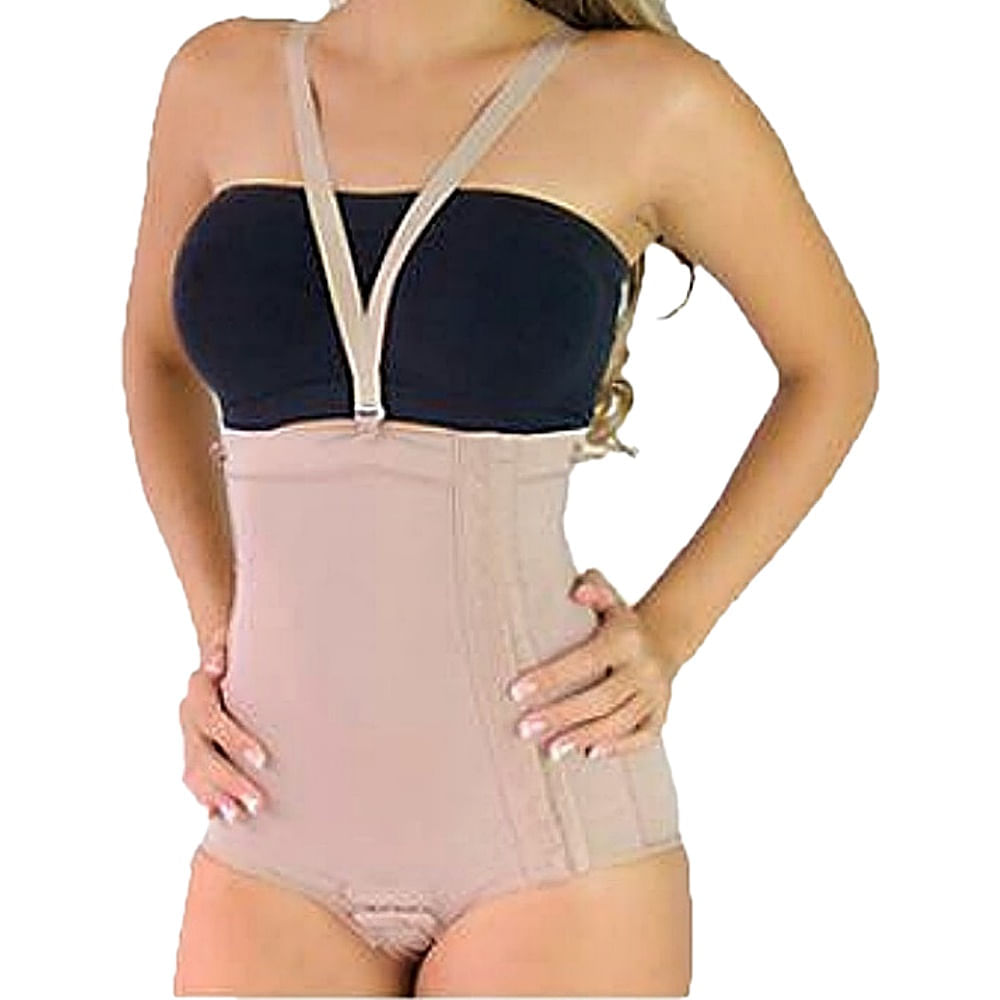 Cinta Abdominal Abertura Lateral 729 Bege Tam 40