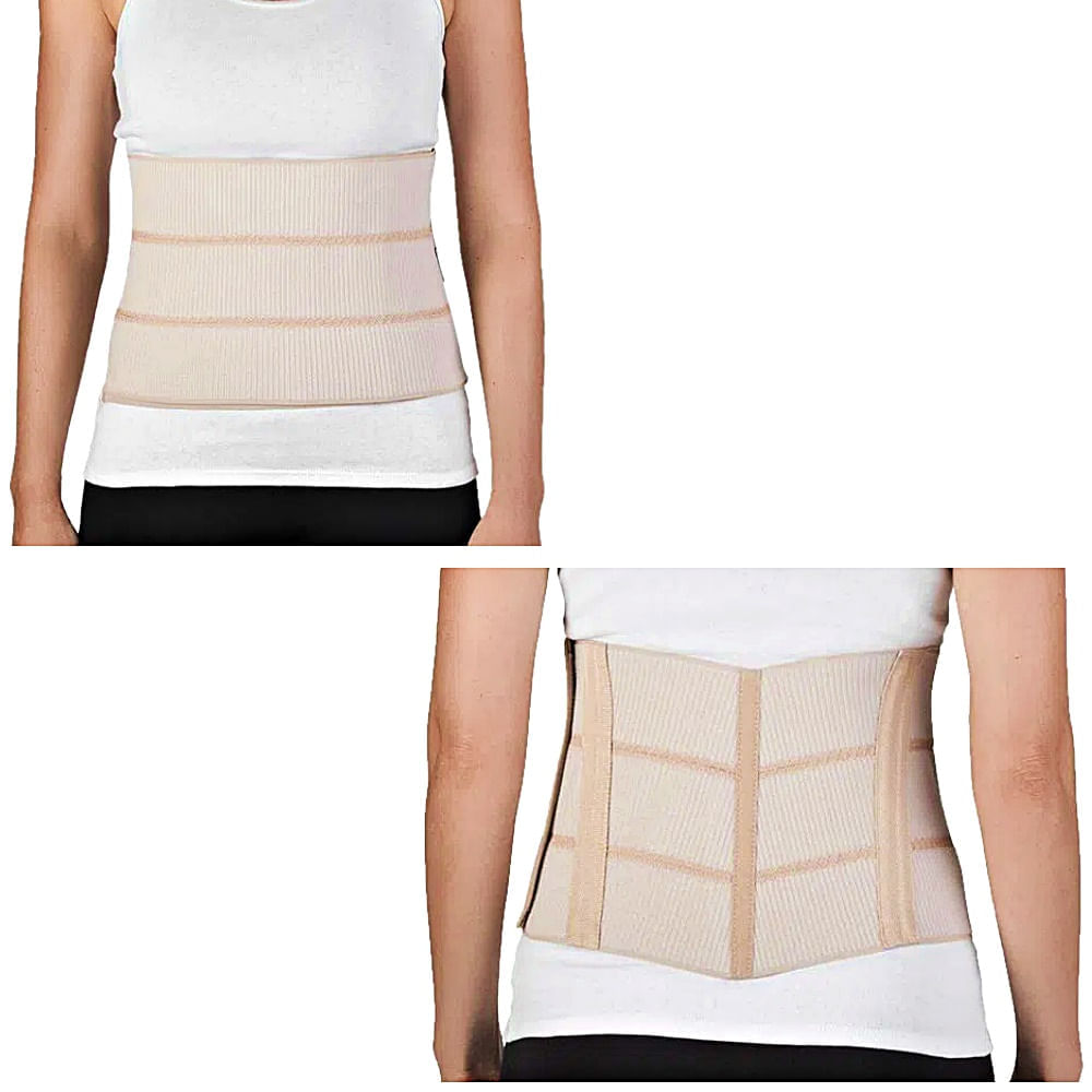 Faixa Abdominal Hastes Flexíveis Mercur Bege Tam Único - Unidade