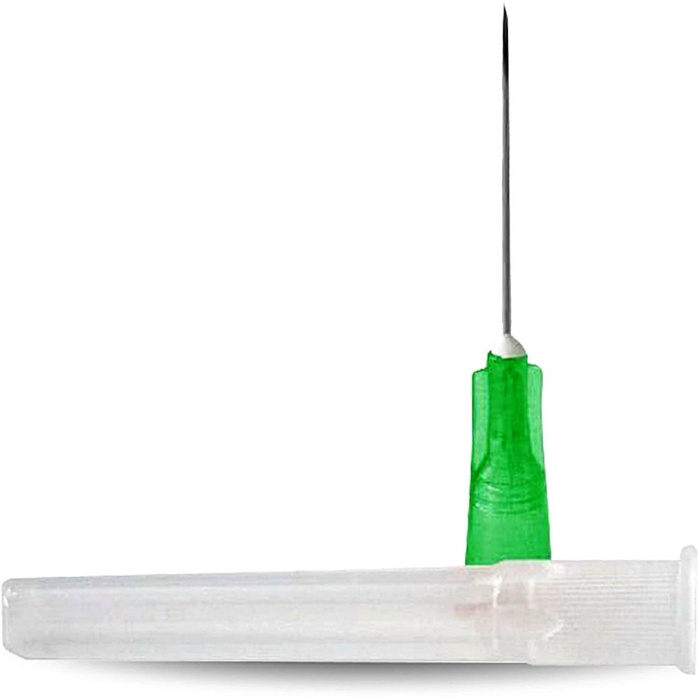 Agulha Hipodérmica Bd - 40x0,80mm 21g 1 1/2" Verde - Unidade