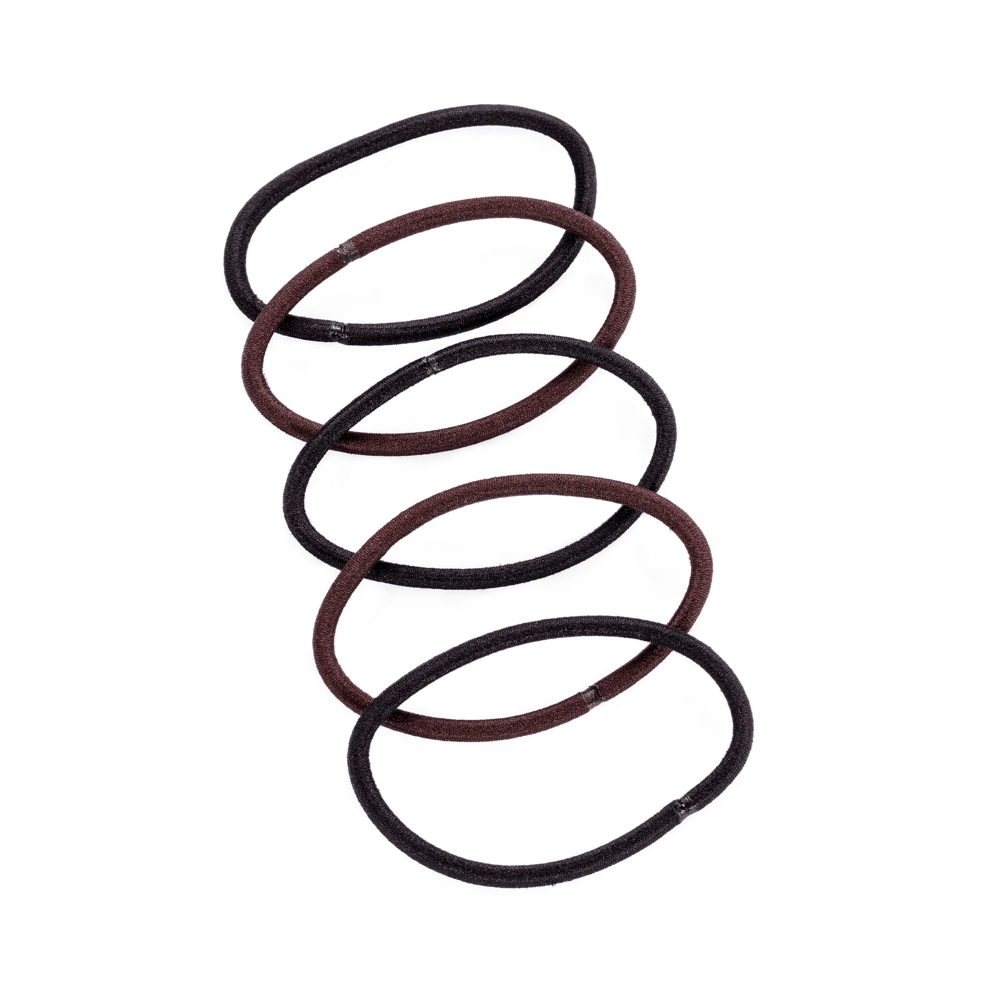 Elástico De Cabelo 3mm 20 Unidades Proart Cor Duo.