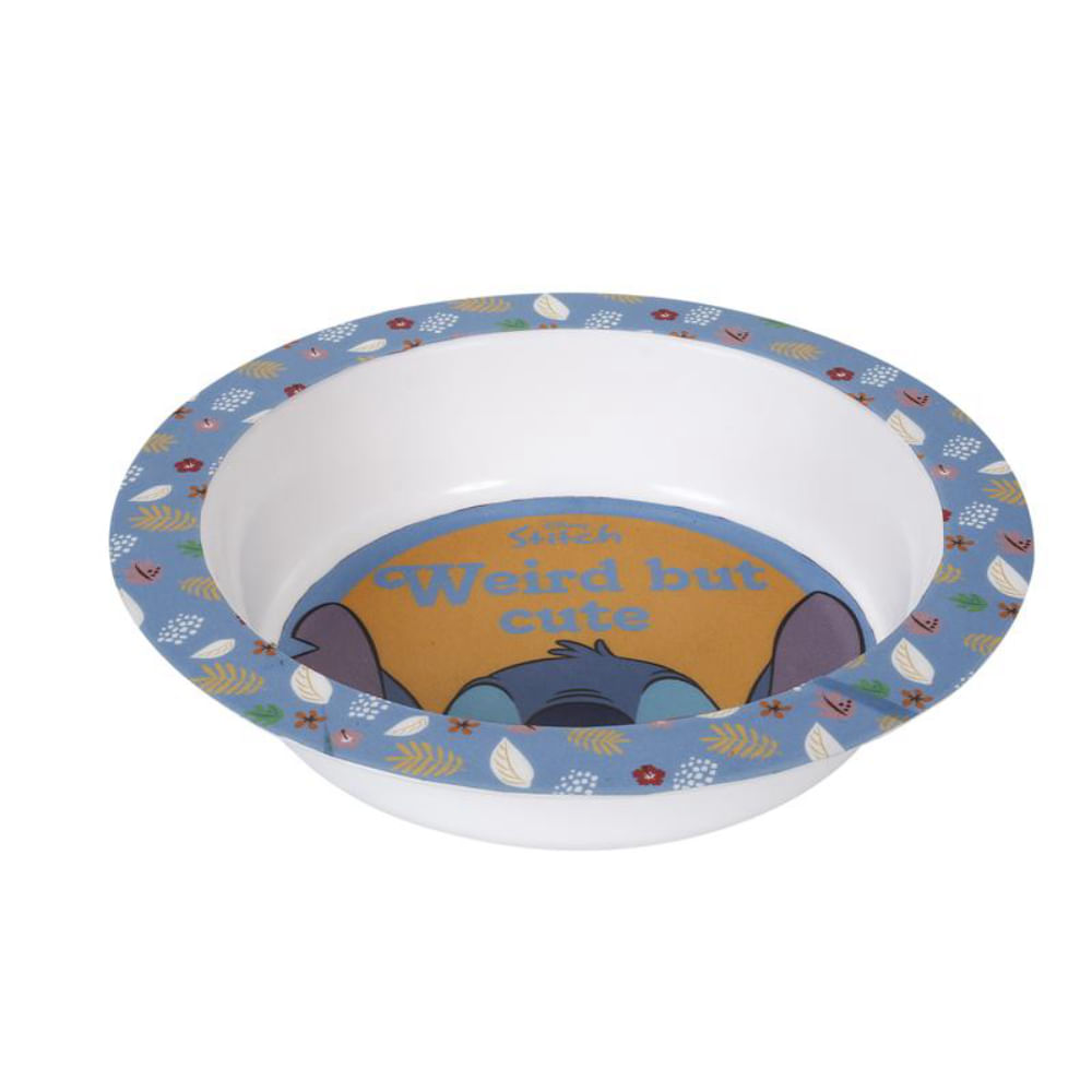 Prato Bowl Infantil Temático Unissex Stitch 450ml