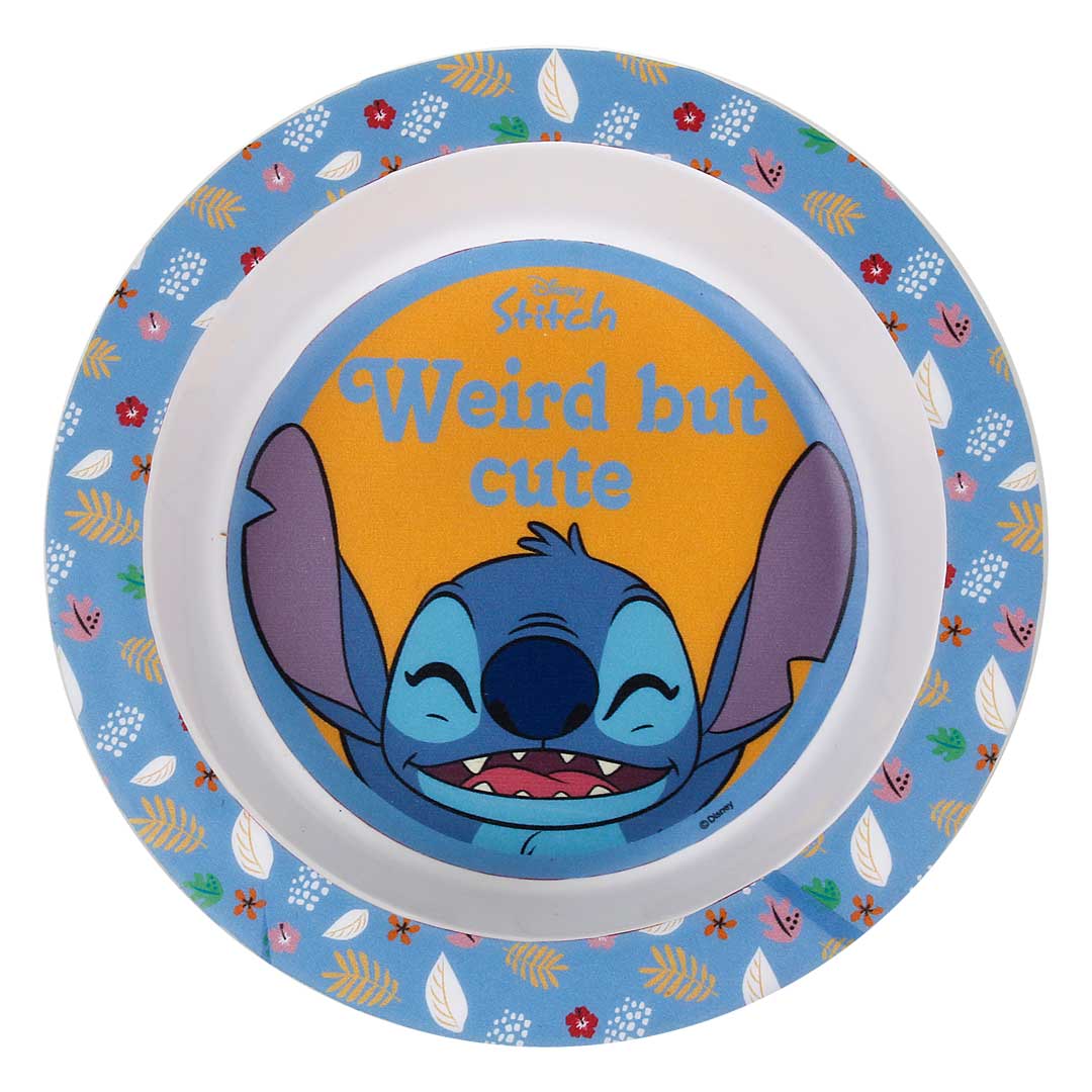 Kit Hora da Papinha Bebe Infantil Unisses Stitch