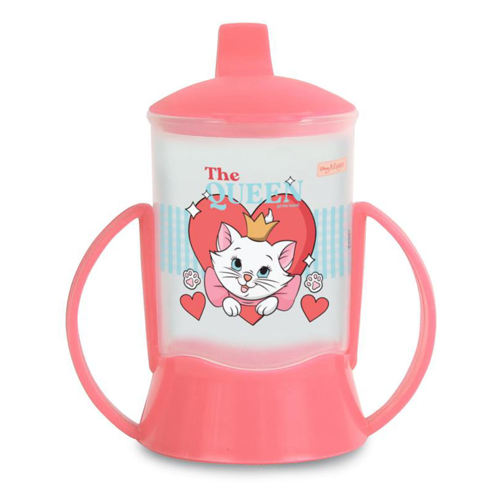 Copo De Transição Infantil 3 Em 1 Com Redutor De Pingo Gatinha Marie 200ml