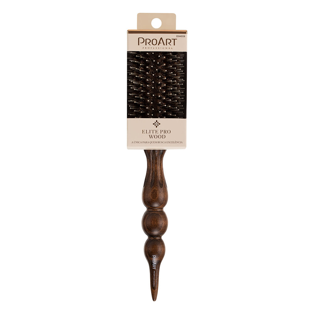 Escova Elite Pro Wood  22mm ProArt Marrom Marrom